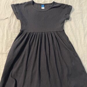 Old Navy Black Ribbed Kids Dress